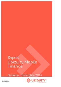 Rapporto Ubiquity Mobile Finance 2013