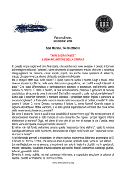Festival Storia - Universit&agrave; degli Studi di San Marino