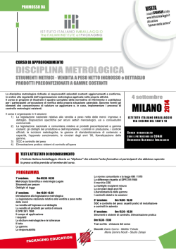 Scarica qui il programma - Istituto Italiano Imballaggio