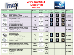 listino illuminazione metalarredo