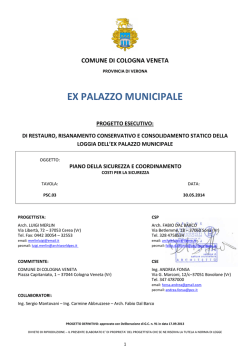 psc.03: costi per la sicurezza - Benvenuto sito prova Comune di