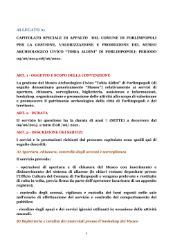 allegato a capitolato gestione museo