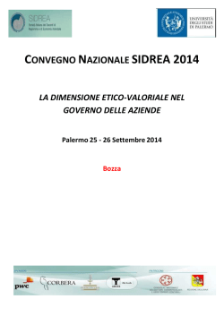 Bozza programma con sessioni parallele 16 settembre