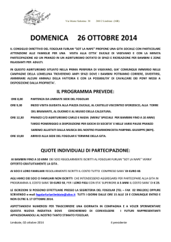 gita sociale 2014 - Fogolar Furlan Limbiate