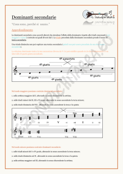 Dominanti secondarie - Lezionidichitarra.eu