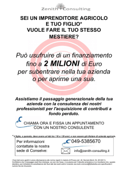 SEI UN IMPRENDITORE AGRICOLO