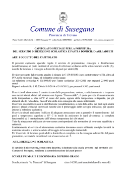 Capitolato speciale - Comune di Susegana