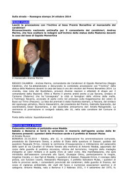 Leggi la rassegna del 24 ottobre