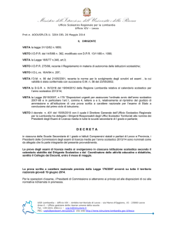 decreto_nomine - Ufficio scolastico regionale per la Lombardia