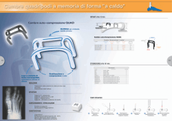Cambre quadripodi a memoria di forma "a caldo"