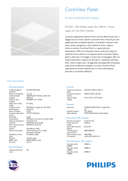 Product Leaflet: CoreView panel RC165V, apparecchio per