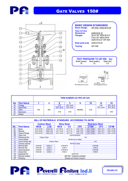 DS-GA1-C1 Gate valve 150# flanged RF