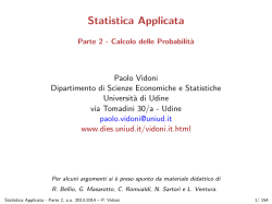 Lucidi di Calcolo delle Probabilit&agrave;
