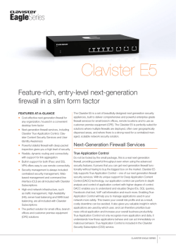 Clavister E5 - DotForce.it