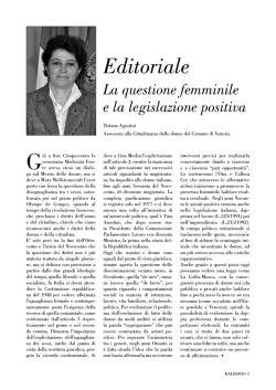 Editoriale - Università Popolare Mestre