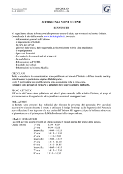 Documentazione SGQ SIRQ