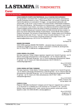 TORINOSETTE | Corsi