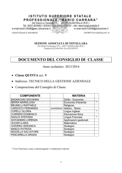 Documento 15 MAGGIO 2013 - 2014 - 5V