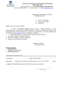 ISTITUTO TECNICO per il SETTORE ECONOMICO