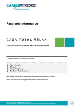 Scarica il fascicolo informativo