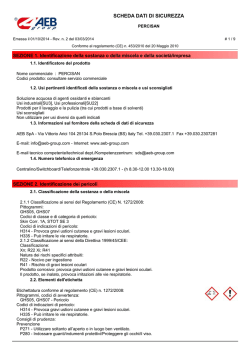 SCHEDA DATI DI SICUREZZA
