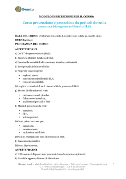 Corso prevenzione e protezione da pericoli dovuti a