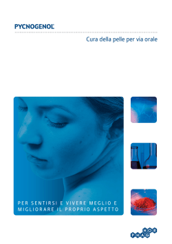 Pycnogenol&reg; nella cura della pelle per via orale
