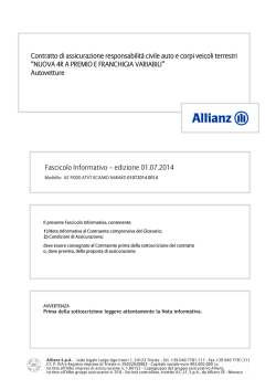 Fascicolo Informativo e regole di assegnazione della classe dal 01