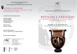 Botteghe e artigiani - associazione archeologica ticinese