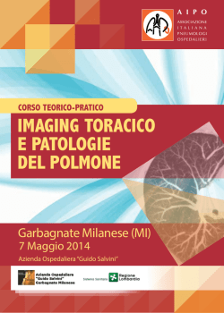 imaging toracico e patologie del polmone corso teorico