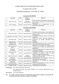 lista - Ingegneria Meccanica