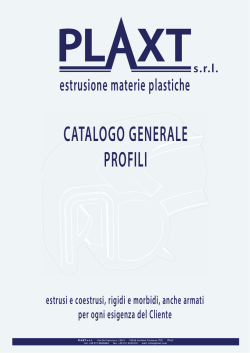 Catalogo profili 2014 - estrusione materie plastiche