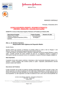 Sistema RIA - Ministero della Salute