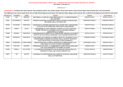 Calendario discussione Tesi
