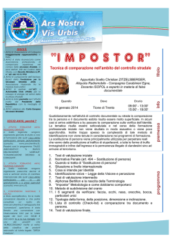 Informazioni generali sul corso