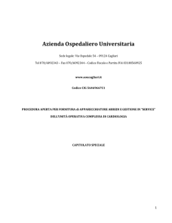 Capitolato speciale [file] - Regione Autonoma della Sardegna