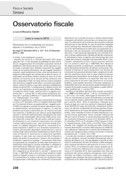 Osservatorio fiscale