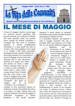 Maggio 2014 - Parrocchia di Torri del Benaco