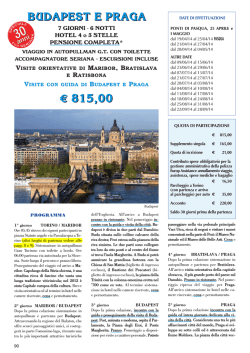 Budapest e Praga - 7 giorni