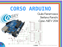 CORSO ARDUINO - GLG Programs
