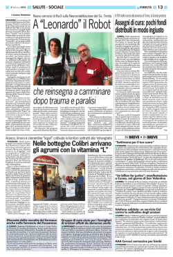 A &ldquo;Leonardo&rdquo; il Robot