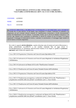 Elenco - Universit&agrave; degli Studi di Napoli Federico II