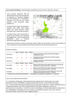 PB Agroscenari &ndash; Area di studio Val Padana, Emilia-Romagna