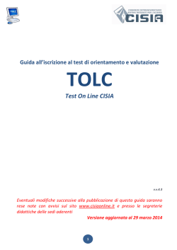 Guida StudentiTOLC-CISIA20140329