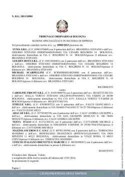 scarica la sentenza - Giurisprudenza delle imprese