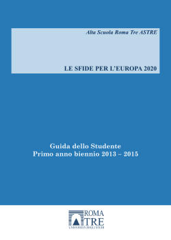 Guida - Universit&agrave; degli Studi Roma Tre
