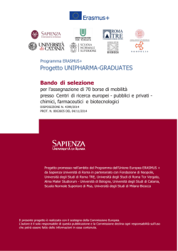 Progetto UNIPHARMA-GRADUATES
