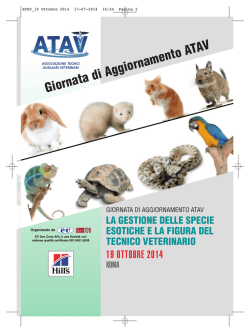 ATAV_19 Ottobre 2014 - ATAV - Associazione Tecnici Ausiliari