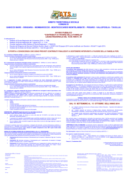 famiglia 2014 in a3 - Comune di Montelabbate