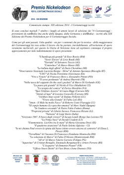 Premio Nickelodeon - Cooperativa Sociale Il Cerchio